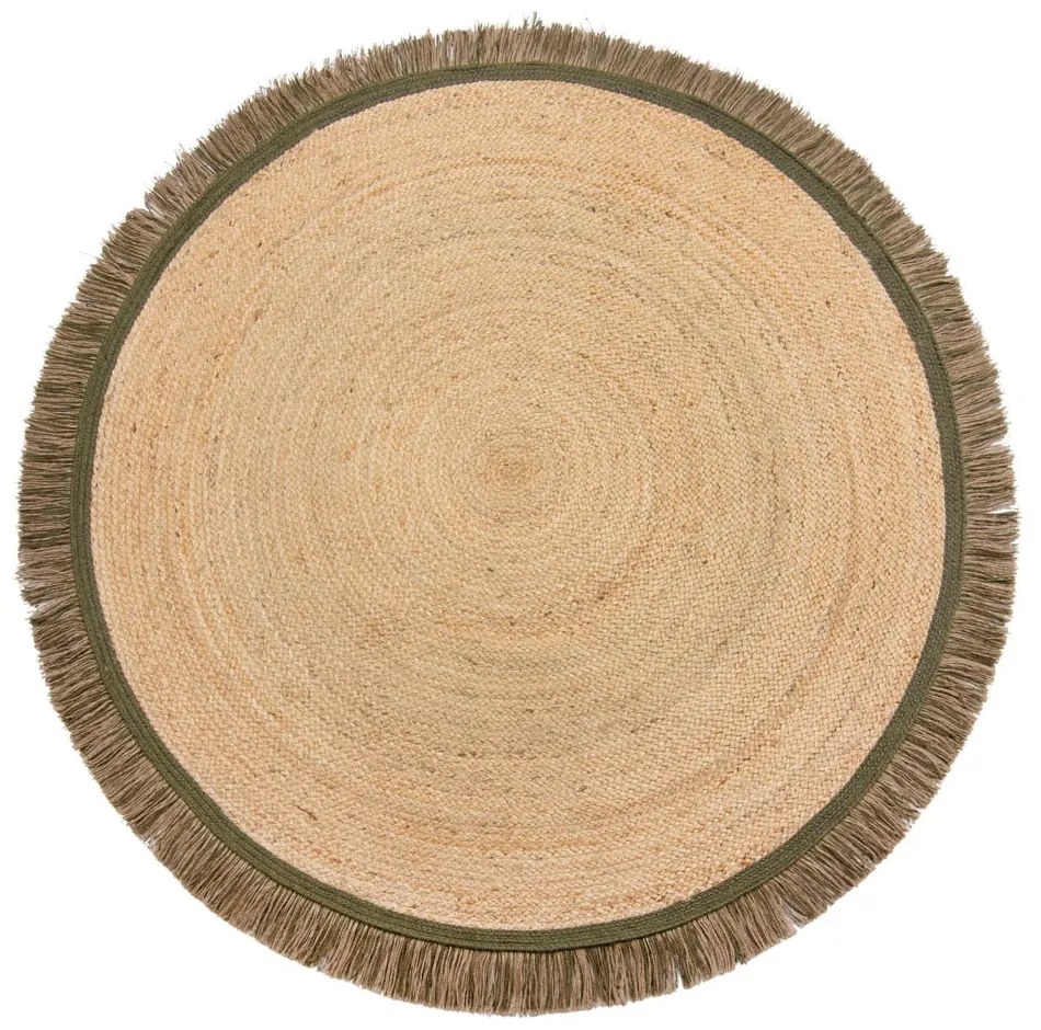 Okrúhly koberec v prírodnej farbe ø 180 cm Kahana – Flair Rugs