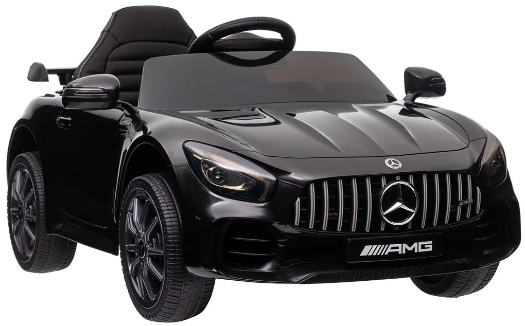 Detské elektrické autíčko na diaľkové ovládanie BestBerg BBCC-10B - Mercedes-Benz AMG GT R / od 3 rokov / nosnosť 25 kg / čierna