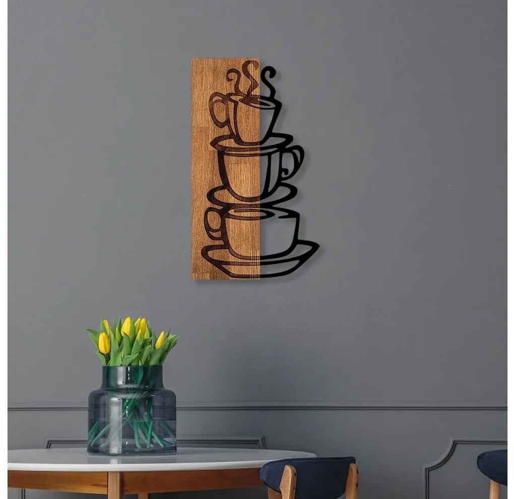 Asir Nástenná dekorácia 58x34 cm šálka drevo/kov 899SKL2278