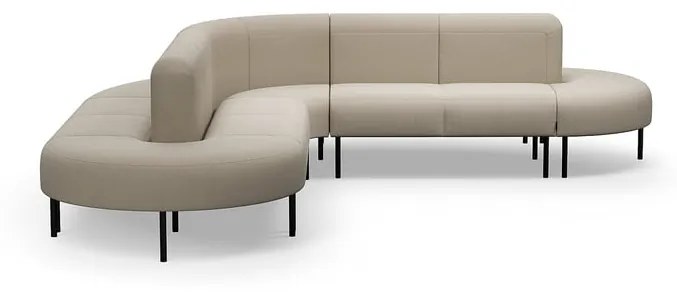 Pohovka VARIETY, 360° sedenie do L, látka Pod CS, pieskovcová