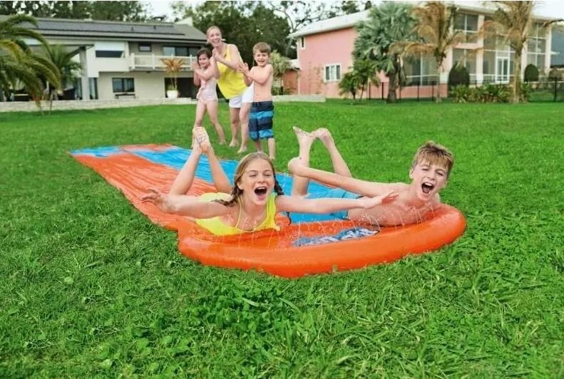 Bestway_A Vodná šmykľavka dvojitá Bestway H2OGO! 4.88m 52328