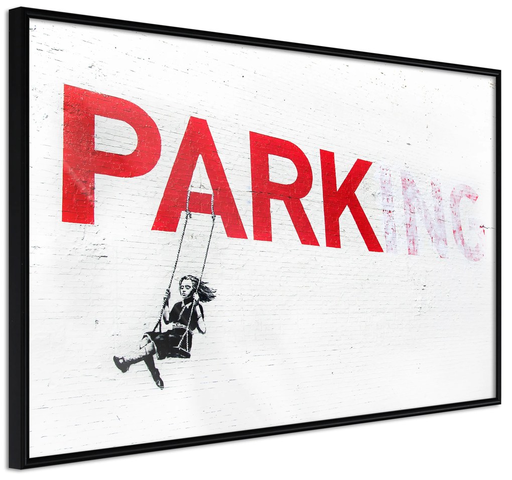 Artgeist Plagát - Park-ing [Poster] Veľkosť: 30x20, Verzia: Čierny rám s passe-partout