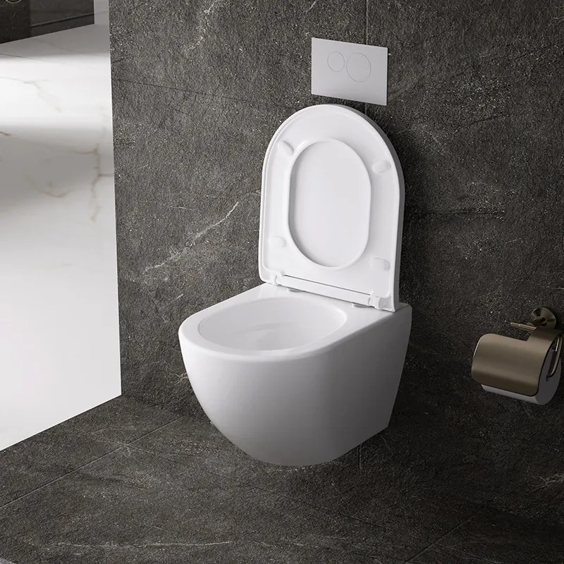 BPS-koupelny Závesná WC misa so SoftClose sedadlom HYD-4668, biela