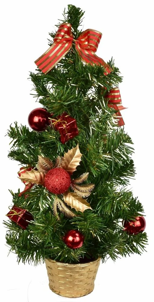 Vianočný zdobený stromček Caronia, 45 cm