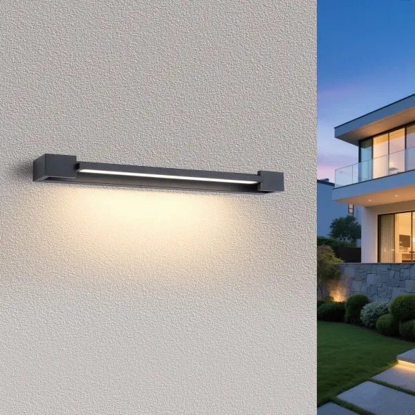 Brilagi - LED kúpeľňové osvetlenie zrkadla AQUA LINE LED/18W/230V 60 cm IP44 antracit
