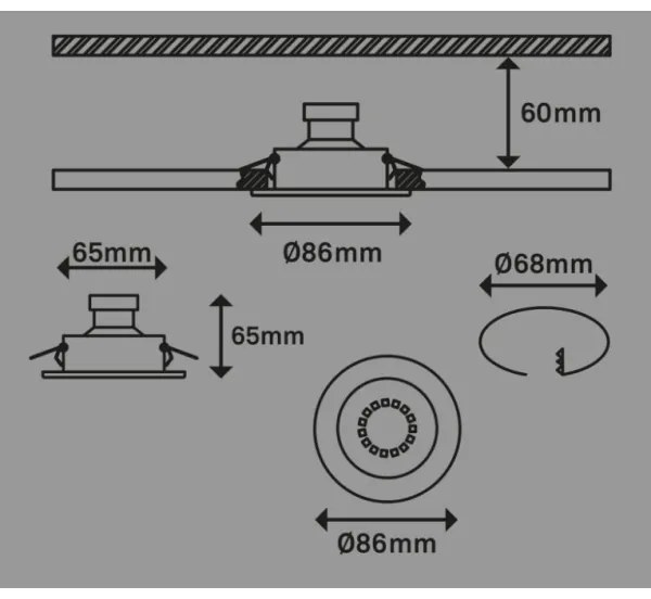Briloner 7221-032 - SADA 3x LED Kúpeľňové svietidlo 1xGU10/3W/230V matný chróm