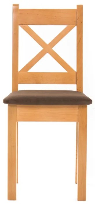 Stolička K-X, jelša/hnedá