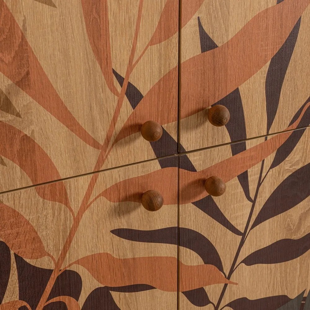 Skrinka v dekore duba v prírodnej farbe 95x111 cm Multilux – Kalune Design