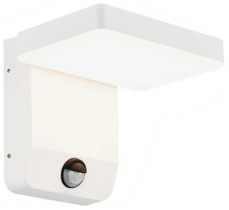 LED Vonkajšie nástenné svietidlo so senzorom LED/17W/230V 4000K biela