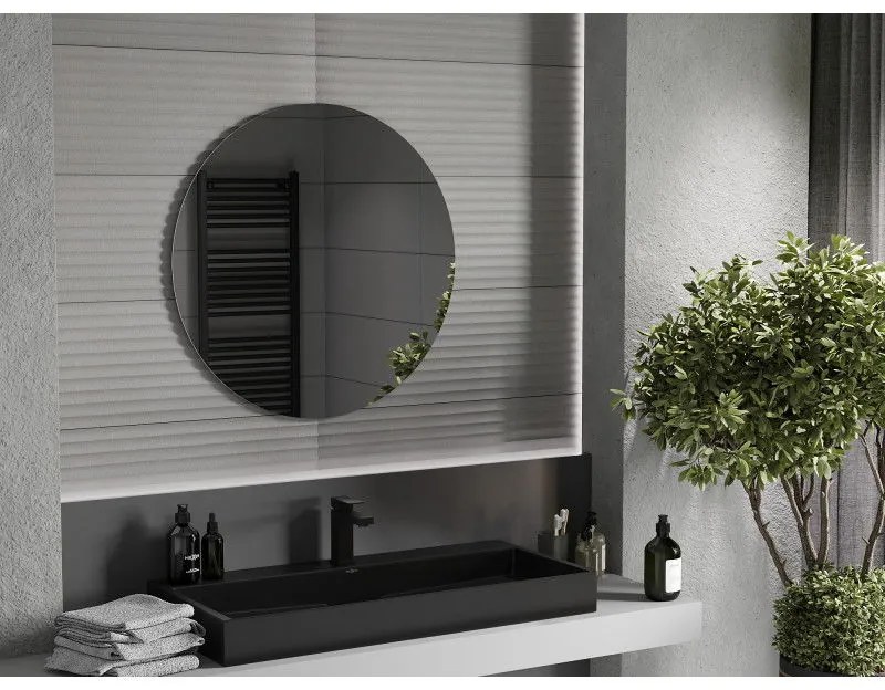 Mexen Alto, okrúhle kúpeľňové zrkadlo 80 cm, 9853-080-080-000-00