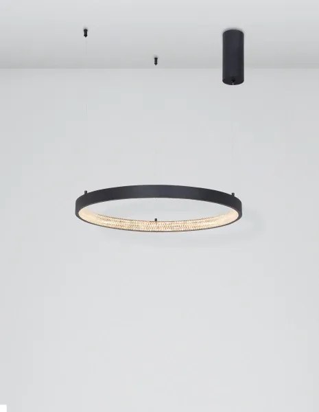 LED luster Preston 60 čierne
