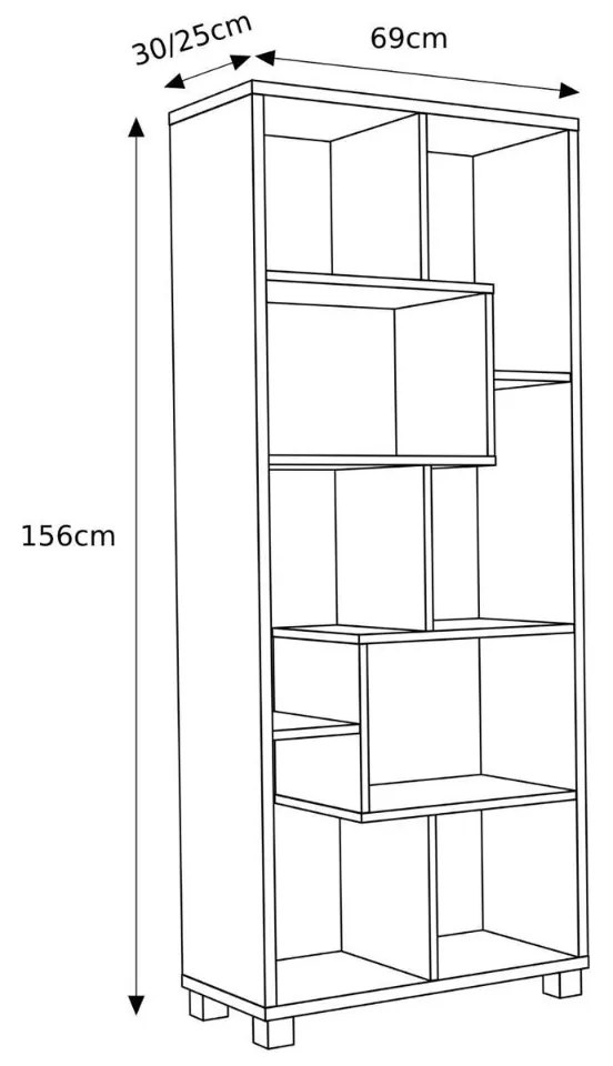REGÁL KNIŽNICA ČIERNA IRENE