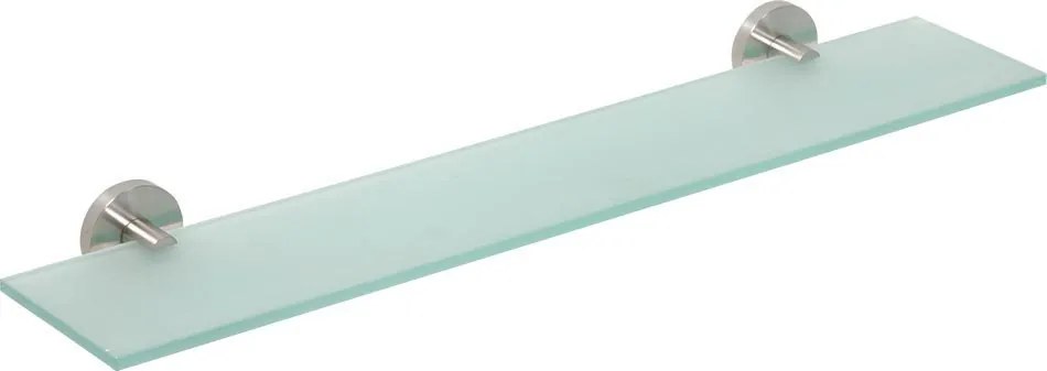 Sapho Sapho, X-STEEL sklenená polička 600mm, brúsená nerez, XS601