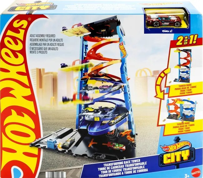 Pretekárska veža 2v1 Hot Wheels City Mattel HKX43