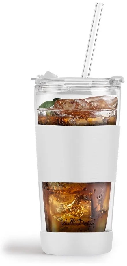 Biely termo hrnček 600 ml Fuori – Vialli Design