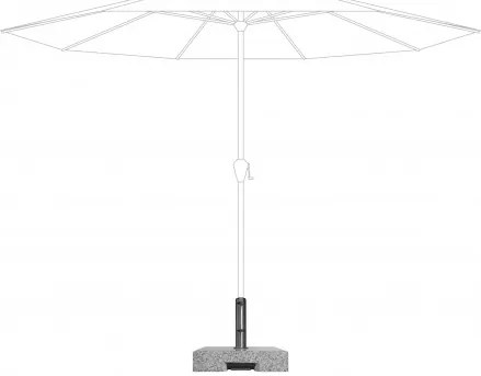 Doppler TROLLEY 70 kg - žulový pojazdný stojan pre slnečníky