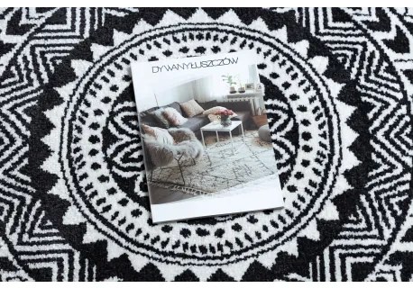 Okrúhly koberec FUN Napkin obrúsok - sivá Veľkosť: kruh 120 cm