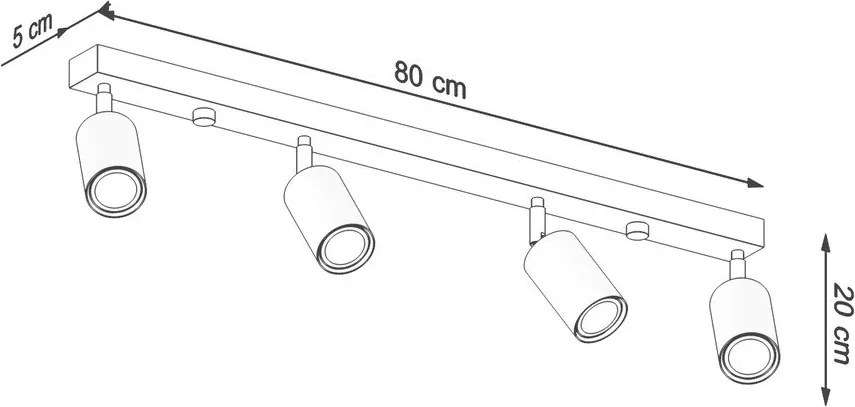 Bodové svietidlo v prírodnej farbe ø 6 cm Ludwik – Sollux