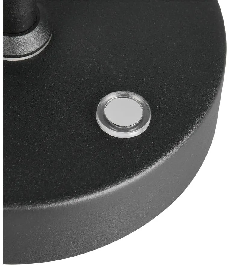 Čierna LED stolová lampa (výška 45 cm) Moreno – Reality