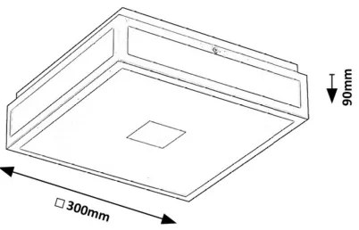 Rabalux 75031 - LED kúpeľňové stropné svietidlo ZOYA LED/18W/230V IP44 čierne