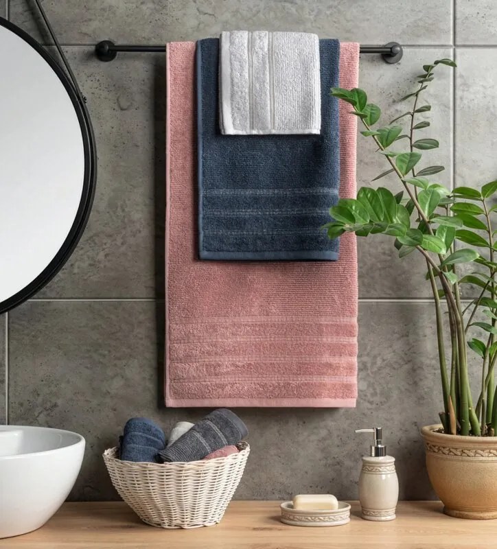 Dekorstudio Uterák AMIRA čierny 100% bavlna s lesklou niťou Rozmer uteráku: 50x90cm
