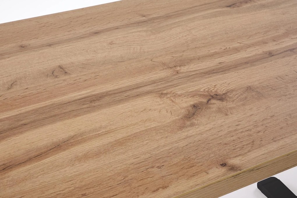 Výškovo nastaviteľný stôl B54 120 cm dub artisan/čierny