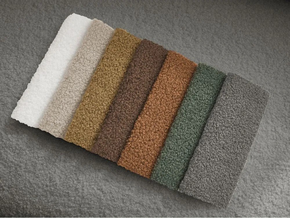 Sivá pohovka z textílie buklé 193 cm Elina – Bobochic Paris