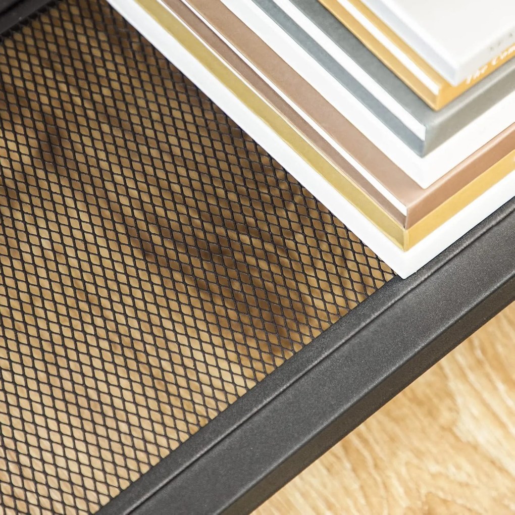 Konzolový stolek Vasagle Mijone 100 cm hnědý/černý