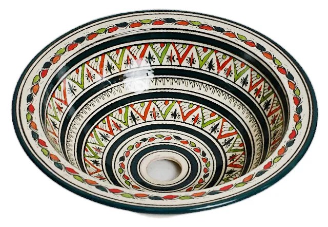 Orientálne ručne maľované umývadlo FES 08