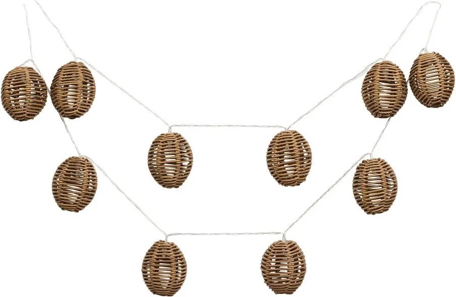 LED svetelná reťaz počet žiaroviek 10 ks na baterky dĺžka 180 cm Carlisle – House Nordic