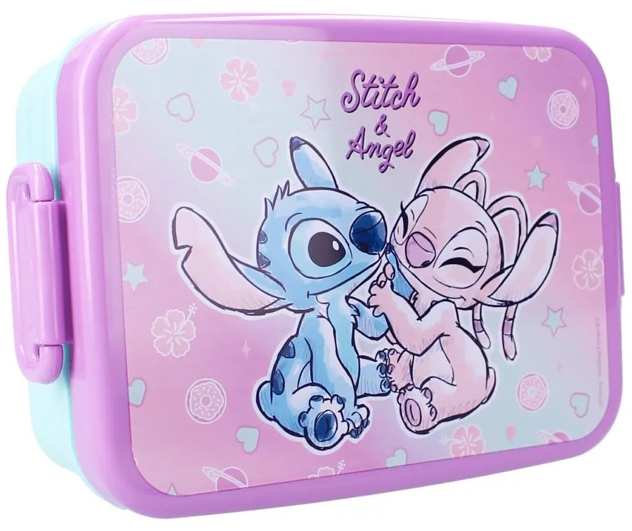 Box na desiatu s klipsami Lilo a Stitch