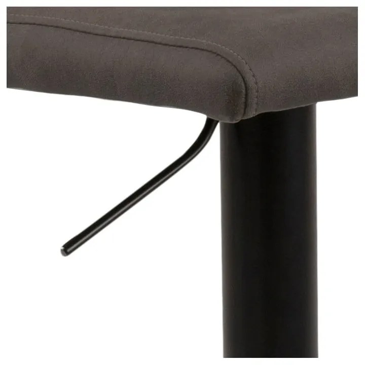 Antracitová barová stolička s nastaviteľnou výškou (výška sedadla 78,5 cm) Avanja – Actona