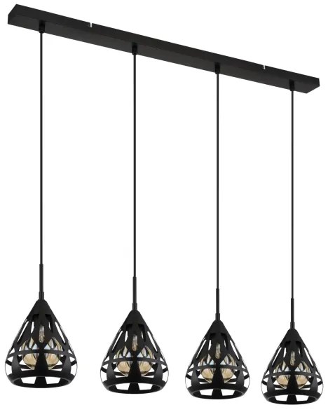 Globo 15889-4H - Luster na lanku HASSAN 4xE27/40W/230V