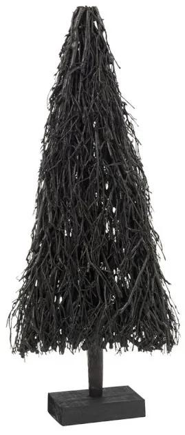 Čierny vianočný stromček z prútia S - 40 * 12 * 90 cm