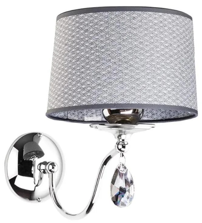 Jupiter 1607 - EG K CH - Nástenné svietidlo EGIDA 1xE27/60W/230V šedá