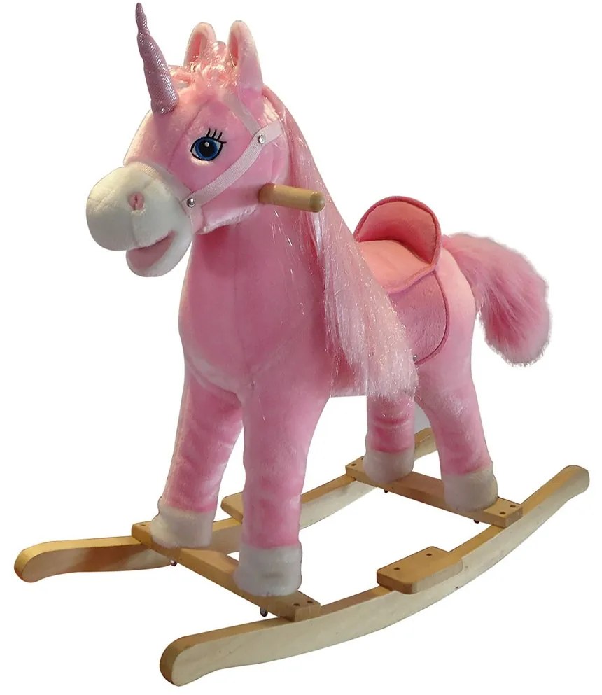 Hojdací jednorožec s melódiou PlayTo rúžový CZ+SK