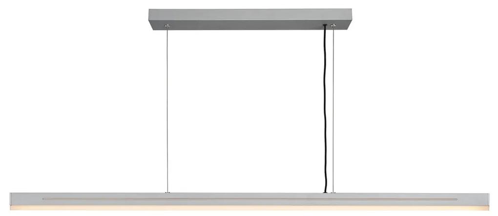 NORDLUX LED závesné svetlo nad jedálenský stôl SKYLAR, 25 W, teplá biela, strieborná
