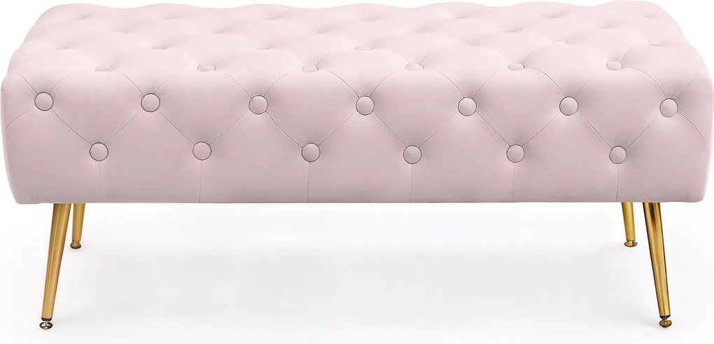 Taburet Monaco pudrově růžový