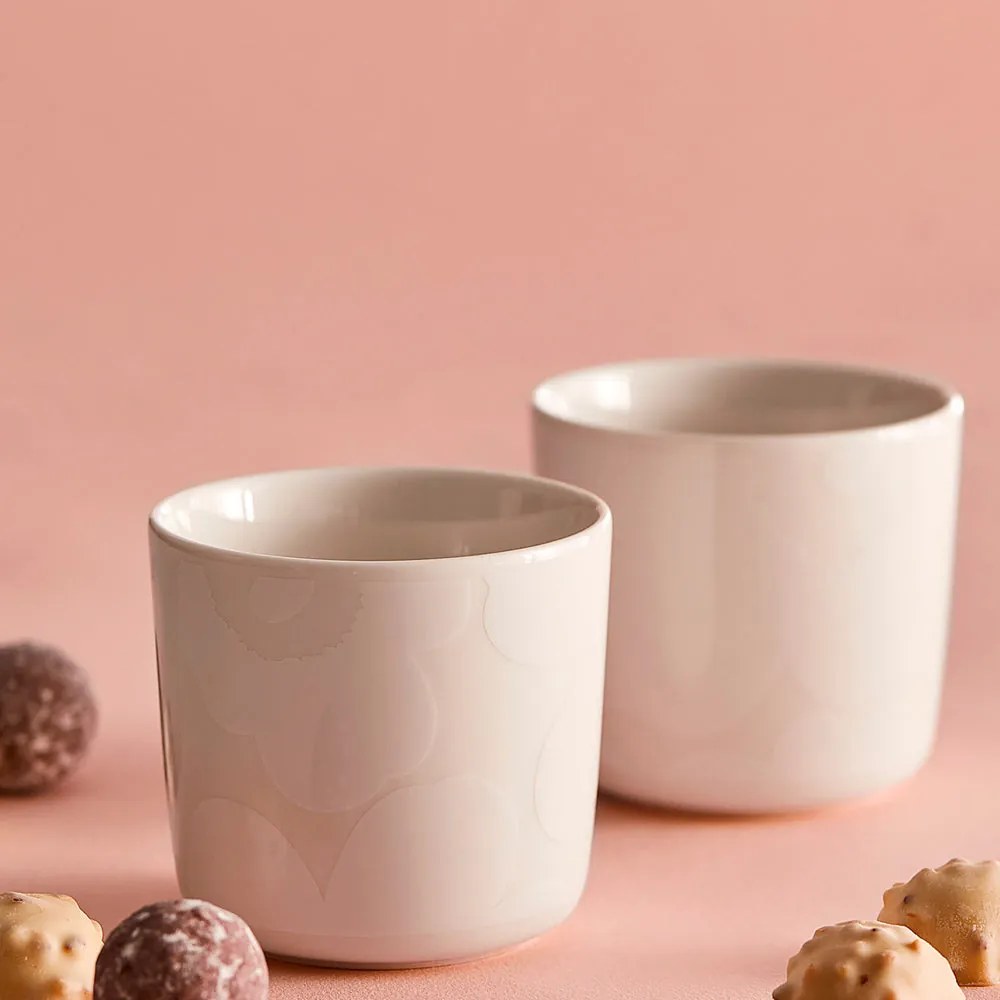 Marimekko Šálka Oiva Unikko 200ml sada 2ks biele