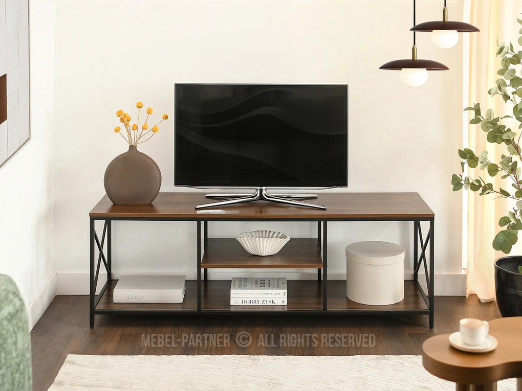 TV stolík/skrinka Jabalinas (čierna). Akcia -18%. Vlastná spoľahlivá doprava až k Vám domov. 1137067
