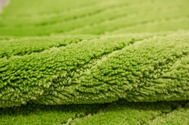 Kúpeľňový koberček Sara Green svetlozelený, vlny