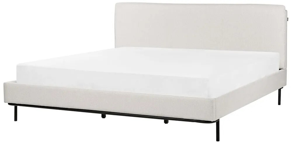 Čalúnená posteľ 180 x 200 cm sivá CORIO Beliani