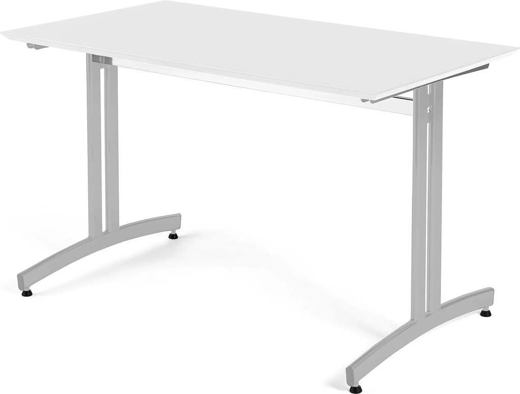 Jedálenský stôl Sanna, Š 1200 x H 700 x V 720 mm, biela / sivá
