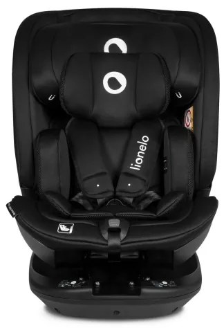 Lionelo - Otočná autosedačka s bázou BASTIAAN i-Size 40-150 cm Black Carbon