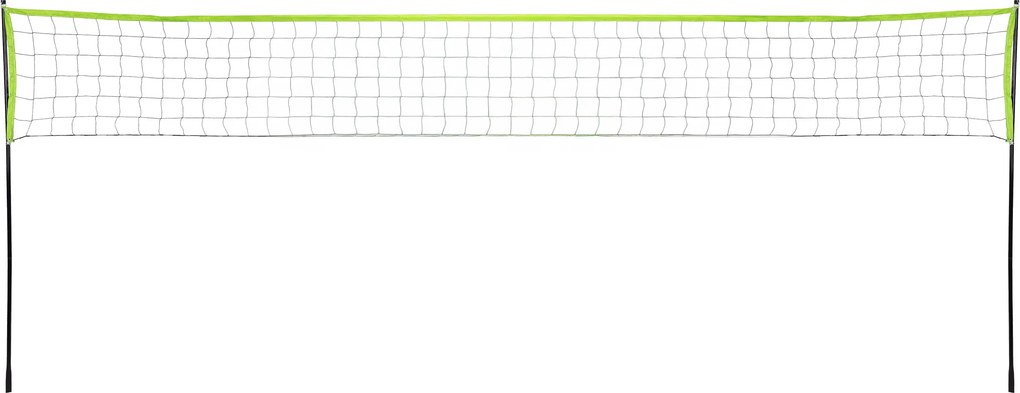 MOVEPRO Sieť na volejbal a bedminton 600×242 cm – skladací kovový rám, set s loptou a pumpou