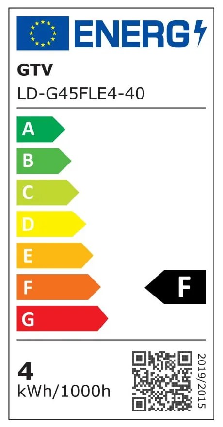 Neutrálna biela filamentová žiarovka E14, 4 W – GTV