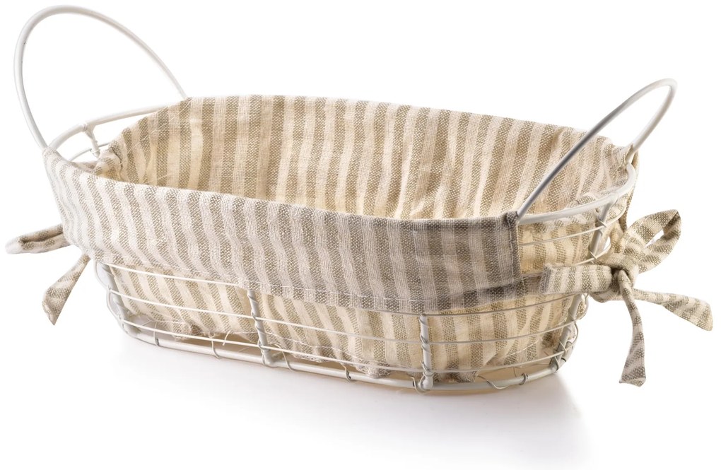 Košík na pečivo Will Beige, 25x15x8 cm