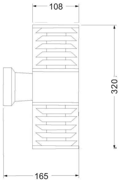 Maytoni O576WL-02GR - Vonkajšie nástenné svietidlo BRONX 2xE27/60W/230V IP54 antr