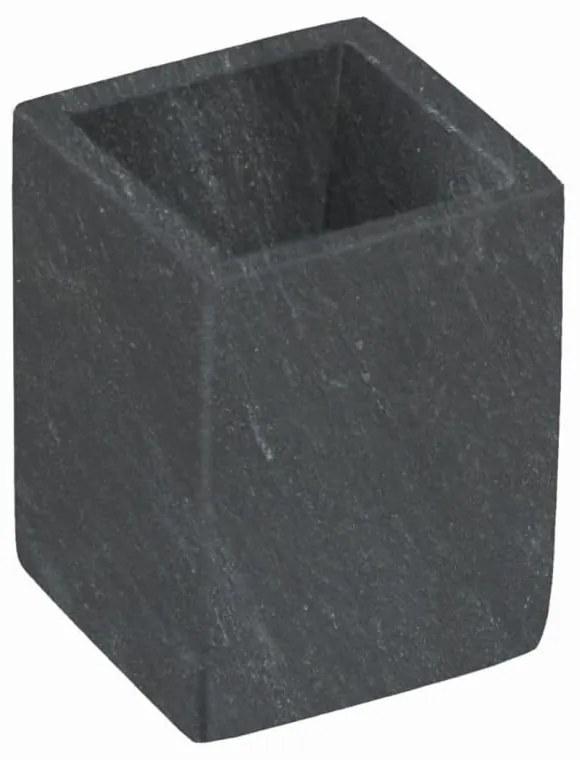 Tmavosivý mramorový téglik na zubné kefky Aixa – Kave Home