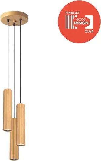 Brilagi - LED závesný luster na lanku CRESTO 3xGU10/10W/230V zlatý
